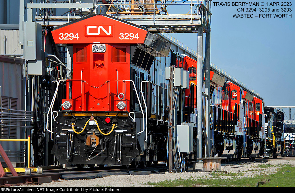 CN ET44AC Units 3294, 3295 and 3293